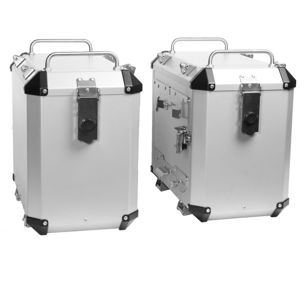 2 Koffer L/39 Liter R/39 Liter silber - KTM 950 Adventure - MY TECH