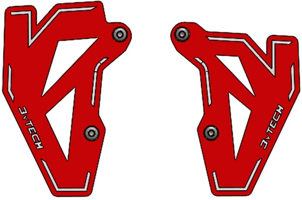 Fersenschutz Set links und rechts rot - BMW F 750 GS F 850 GS - MyTech