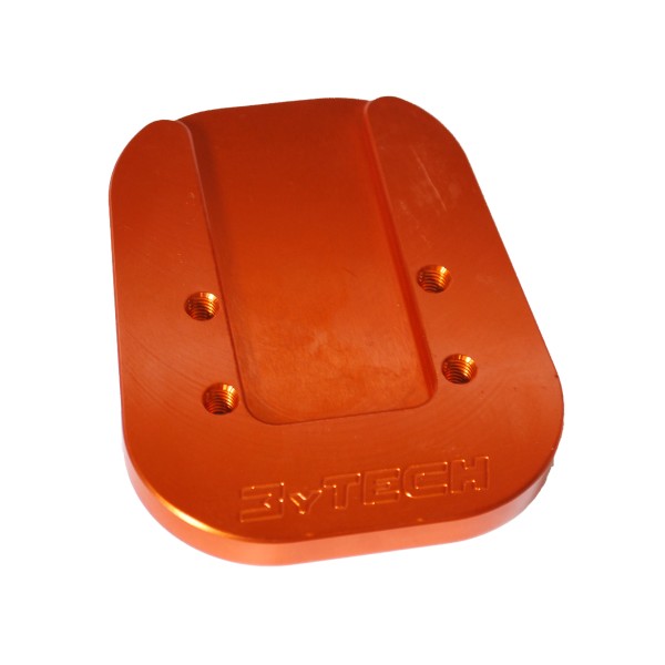 Seitenständer Platte / Auflagevergrösserung orange - KTM - MY TECH