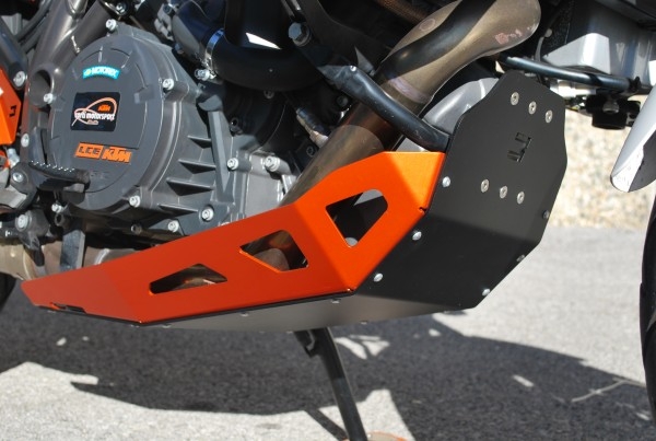 Motorschutzplatte Bicolor natur orange - KTM 1190 Adventure R - MY TECH