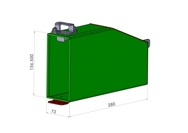 Werkzeugkiste Toolbox silber links - Yamaha 700 Tenere - MY TECH
