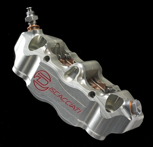 Radialbremszange 108mm 4 Kolben 34/34 silber - Universal - Discacciati