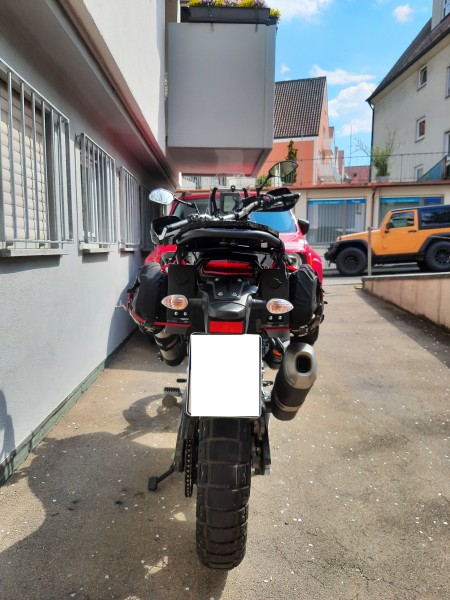 Werkzeugkiste Toolbox schwarz links - Yamaha 700 Tenere - MY TECH