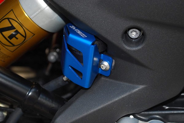 Schutz Bremsflüssigkeitsbehälter hinten blau - BMW F 750 GS BMW F 850 GS - MyTech