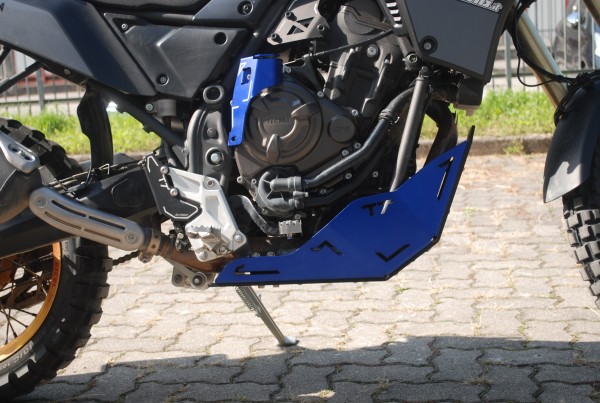 Motorschutzplatte schwarz/blau - Yamaha Tenere 700 - MyTech
