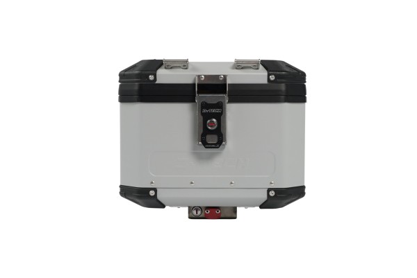 Model X Premium Alu Top Case mit Schnellabnahme silber 44L - Moto Guzzi V85 TT - MyTech