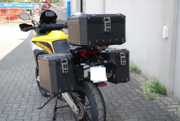 Model X schnellmontage Motorrad Seitenkoffer schwarz 39L/32L - Ducati Multistrada 1200 - MyTech
