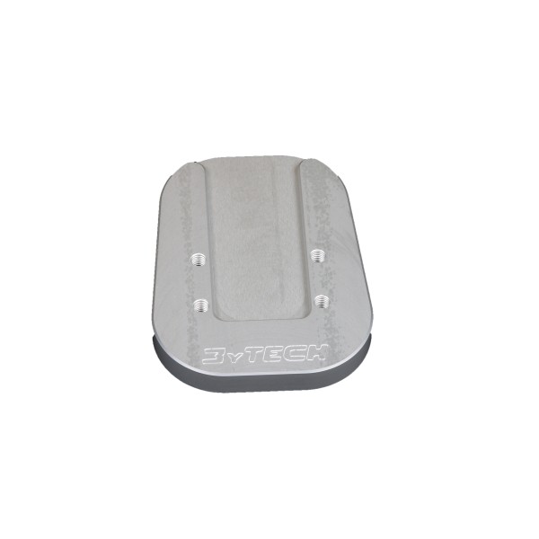 Seitenständer Platte / Auflagevergrösserung silber - Suzuki V Storm 1000 - MY TECH