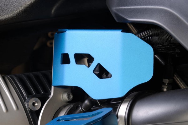 Drosselklappenschutz / Links blau - BMW R 1200 GS - MY TECH