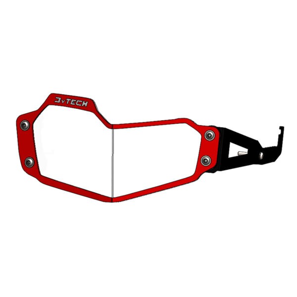 Scheinwerferschutz mit Schnellverschluss rot - BMW F 750 GS F 850 GS - MyTech