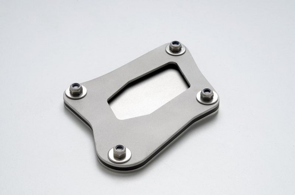 Seitenständer Platte / Auflagevergrösserung silber - BMW R 1200 GS - MY TECH