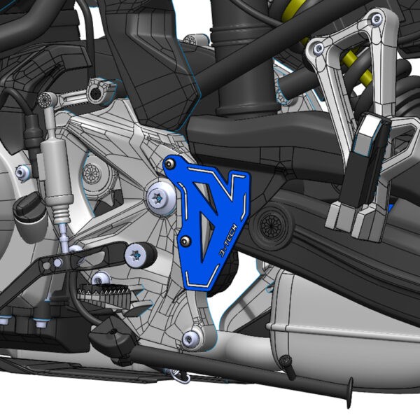 Fersenschutz Set links und rechts blau - BMW F 750 GS F 850 GS - MyTech
