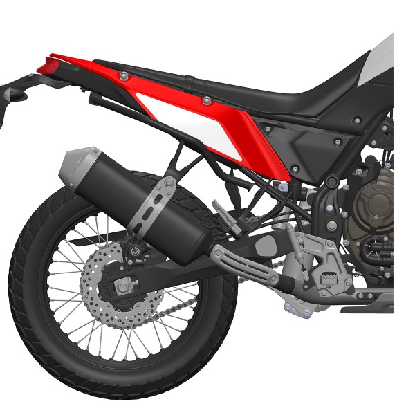 Sturzbügel, Crash-Bars hinten schwarz - Yamaha Tenere 700 - MyTech