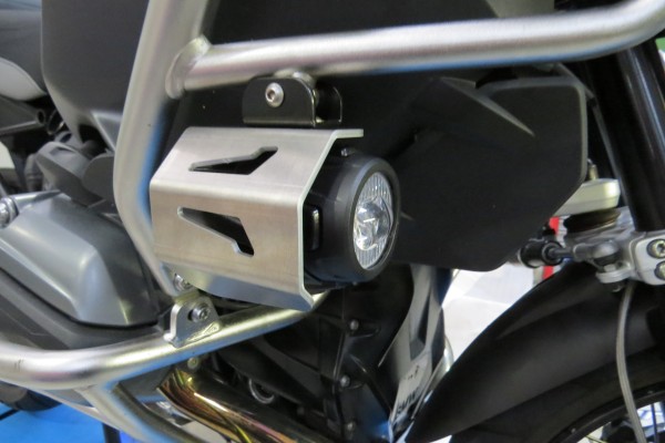 Schutz Zusatzscheinwerfer silber - BMW 1200 GS Rallye - MY TECH