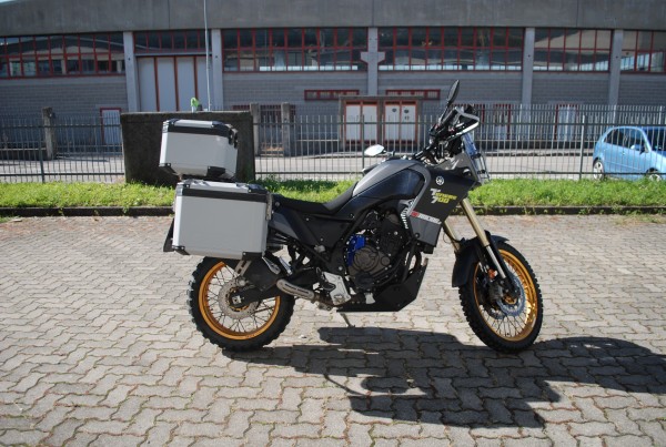 Seitenkoffer Set Model X silber aus Aluminium 48L/41L - Yamaha Tenere 700 - MyTech