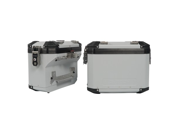 Model X schnellmontage Motorrad Seitenkoffer silber 48L/41L- Honda Africa Twin CRF 1100L - MyTech