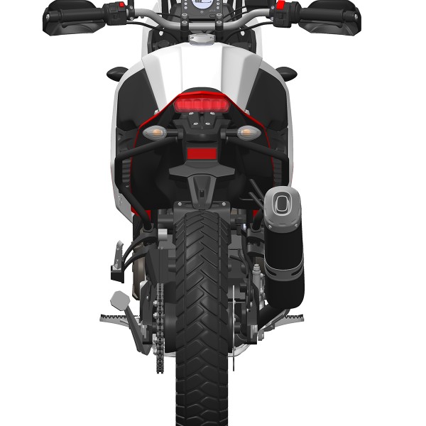 Sturzbügel, Crash-Bars hinten schwarz - Yamaha Tenere 700 - MyTech