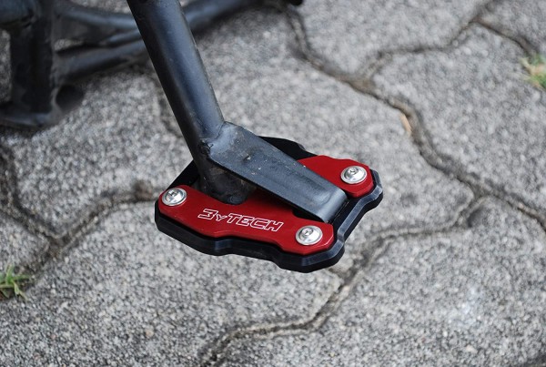 Seitenständervergrößerung Auflagevergrößerung rot - Ducati Multistrada 950/S - MyTech