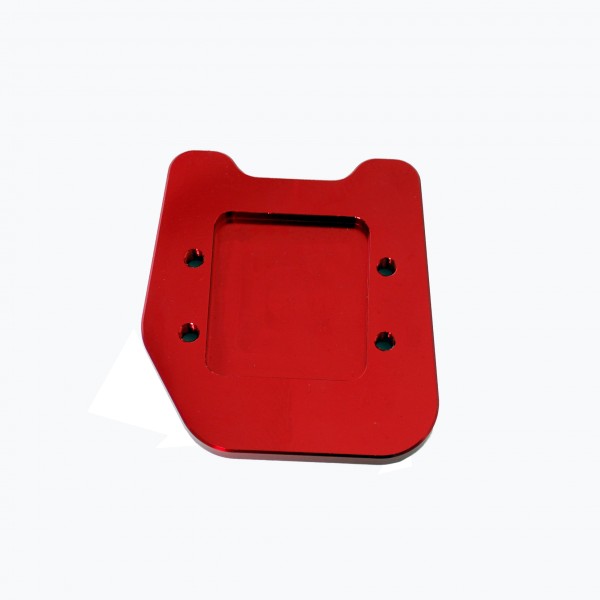 Seitenständer Platte / Auflagevergrösserung rot - Honda - MY TECH