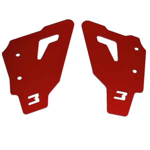 Fersenschutz Set rot - BMW R 1200 GS LC - MY TECH