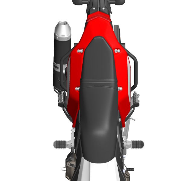 Sturzbügel, Crash-Bars hinten schwarz - Yamaha Tenere 700 - MyTech