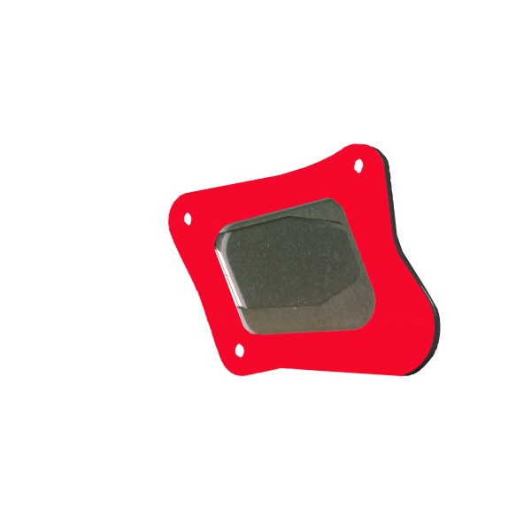 Seitenständer Platte / Auflagevergrösserung rot - BMW R 1200 GS Adventure - MY TECH