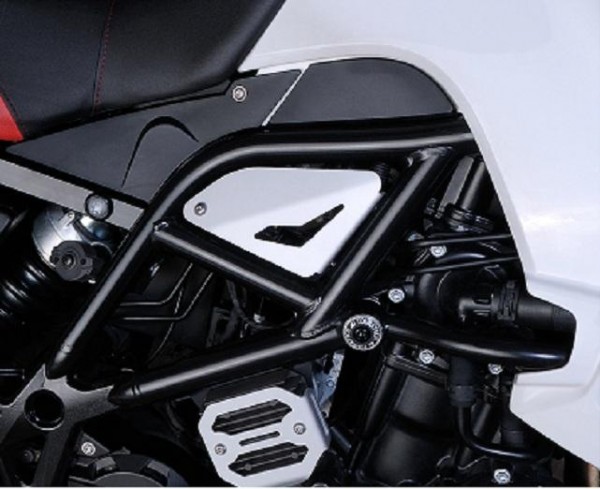 Seitenschutz rechts rot - BMW F 800 GS - MY TECH