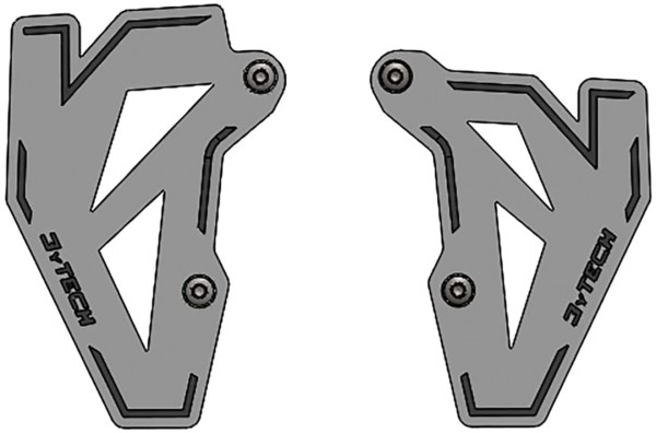 Fersenschutz Set links und rechts silber - BMW F 750 GS F 850 GS - MyTech