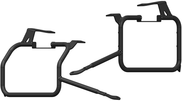 Model X schnellmontage Motorrad Seitenkoffer schwarz 39L/32L- Honda Africa Twin CRF1100L - MyTech