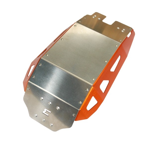 Motorschutzplatte Bicolor natur orange - KTM 1190 Adventure R - MY TECH