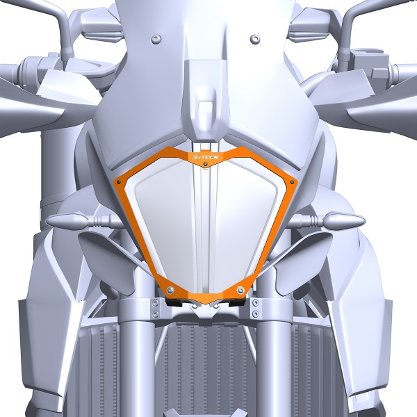 Scheinwerferschutz schnellmontage orange - KTM 790/890 Adventure - MyTech