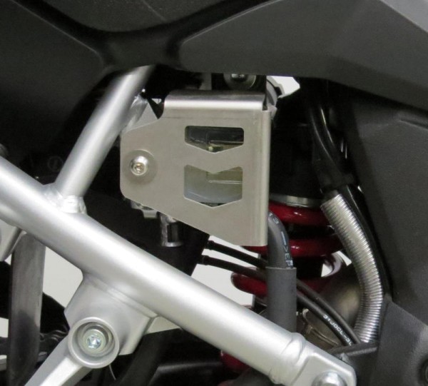 BremsflüssigkeitBehälterschutz Hinten Silber - Suzuki V Storm 1000 - MY TECH