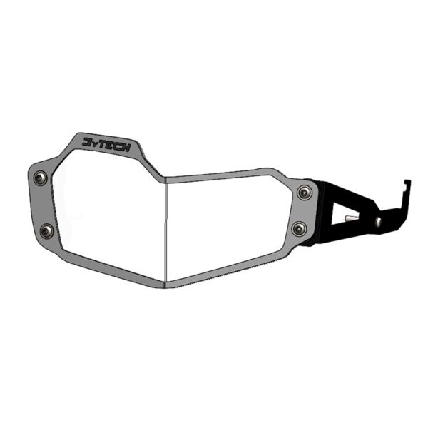 Scheinwerferschutz mit Schnellverschluss silber - BMW F 750 GS F 850 GS - MyTech