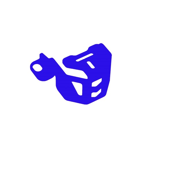 Schutz für Bremsflüssigkeitsbehälter vorne blau - BMW R 1200 GS - MY TECH