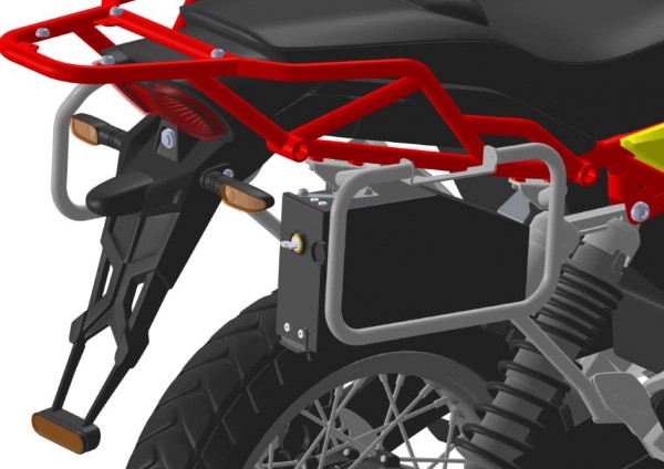 Werkzeugkiste Toolbox schwarz - Moto Guzzi V85 TT V85TT - MY TECH