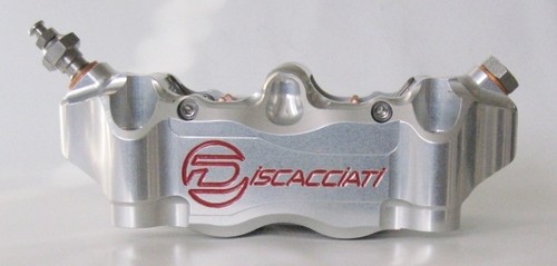 Radialbremszange 100mm 4 Kolben silber- Universal - Discacciati