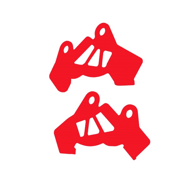 Schutz für Bremssattel vorne 1 paar rot - BMW R 1200 GS - MY TECH